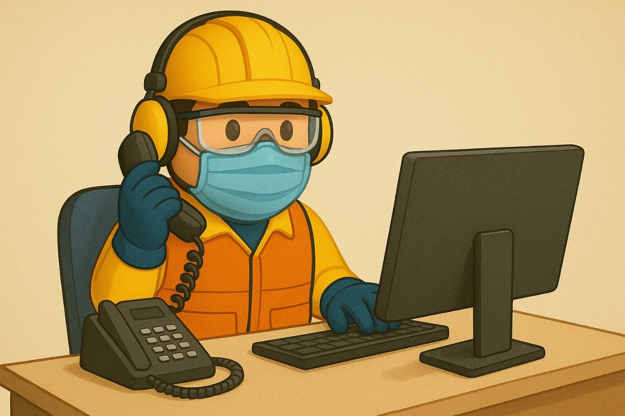 Trabajador de seguridad industrial